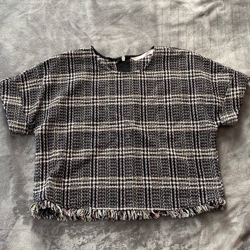 Zara Trafaluc Cropped Shirt | Size M